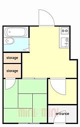 山中ビル 1階/101