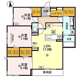 プチ ドルチェ 3LDKの間取図画像