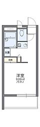 レオパレスエスパシオ21B ワンルームの間取図画像