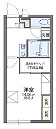 レオパレス琴の浦 1Kの間取図画像