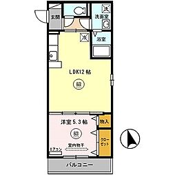 ナイスコート1 1LDKの間取図画像