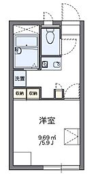 レオパレスソレイユ野里 1Kの間取図画像