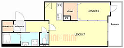 Louis Apartment 武庫川 2階/203