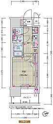 プレリス尼崎レーネヴィア 1Kの間取図画像