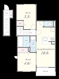S_MAISON 2LDKの間取図画像