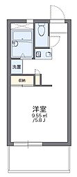 レオパレスマルヤ ワンルームの間取図画像