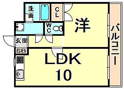 コンフィメゾン中山寺 地下1階/B101