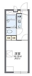 レオパレスソレイユ野里 1Kの間取図画像