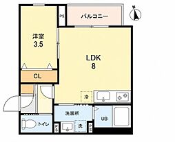 robot home 尼崎センタープール前 1LDKの間取図画像