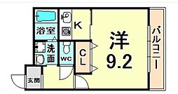 レフィナード西台 1Kの間取図画像