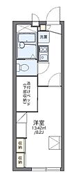 レオパレス淵ノ上公園 1Kの間取図画像
