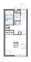 レオパレスカリヨ尼崎 1Kの間取図画像