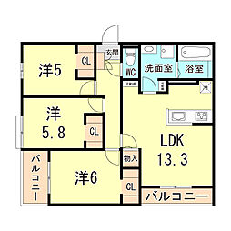 (仮称)尼崎市東園田町3丁目共同住宅 2階