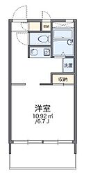 レオパレスコスモ ワンルームの間取図画像
