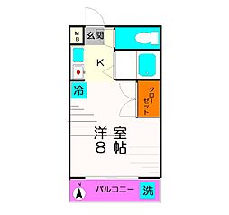 さくらハイウェイ ワンルームの間取図画像