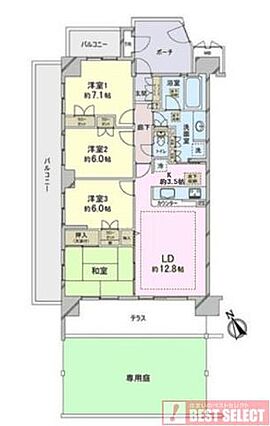 全室6帖以上の...