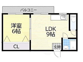 ドムール大倉  ｜ 大阪府大阪市東住吉区田辺６丁目11番25号（賃貸マンション1LDK・5階・34.00㎡） その2