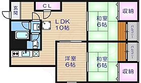 大阪府大阪市東住吉区駒川１丁目14番10号（賃貸マンション3LDK・2階・55.00㎡） その2