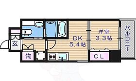 La CASA天王寺 203 ｜ 大阪府大阪市天王寺区南河堀町（賃貸マンション1DK・2階・24.96㎡） その2