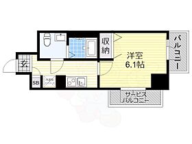 大阪府大阪市天王寺区大道３丁目（賃貸マンション1K・10階・24.08㎡） その2