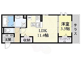 サルドセジュール  ｜ 大阪府大阪市東住吉区南田辺４丁目2番20号（賃貸アパート1LDK・1階・41.59㎡） その2