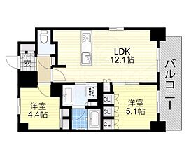 ザ・パークハビオ阿倍野昭和  ｜ 大阪府大阪市阿倍野区昭和町３丁目（賃貸マンション2LDK・12階・50.86㎡） その2