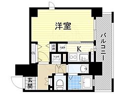 エイペックス四天王寺1 1Kの間取図画像