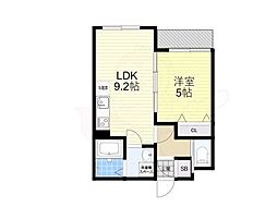 セレニティ加美南A棟 1LDKの間取図画像
