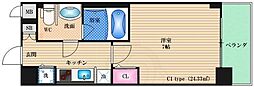 エス・レジデンス天王寺 1Kの間取図画像