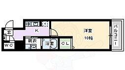 グラージュ小路 1Kの間取図画像