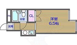 フォルツァ舟橋 ワンルームの間取図画像