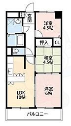 ツインコートm 3LDKの間取図画像