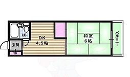 エクセル東大門 1DKの間取図画像