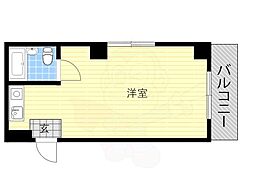 ラシーヌ三明町 1Kの間取図画像