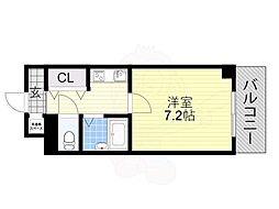 ベルハイツ ワンルームの間取図画像