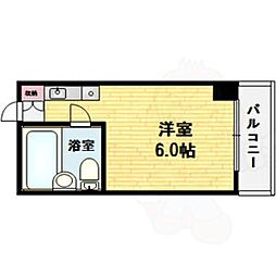 エムロード中川 ワンルームの間取図画像