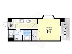 永久 1Kの間取図画像