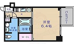 アドバンス上町台プレジール 1Kの間取図画像