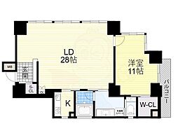 SHUNKI上本町 1LDKの間取図画像