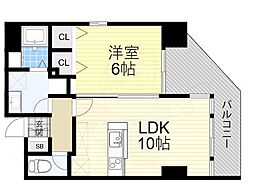 グレースK 1LDKの間取図画像