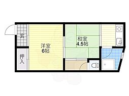 山宗マンション 2Kの間取図画像