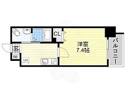 マークス昭和町 1Kの間取図画像