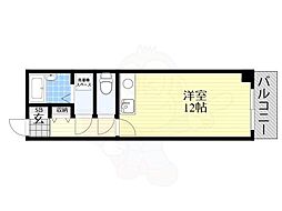ネオハイツ阿倍野 ワンルームの間取図画像