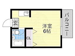 星陽エンブレムビル ワンルームの間取図画像