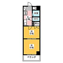 第2メゾンあらかわ  ｜ 愛知県名古屋市天白区古川町（賃貸マンション2K・4階・31.02㎡） その2