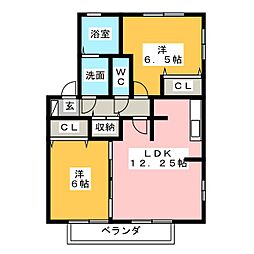 間取図画像 2LDK