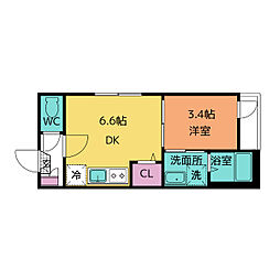 間取図画像 1DK