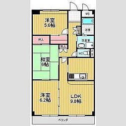 ヴァンベール徳重 3LDKの間取図画像