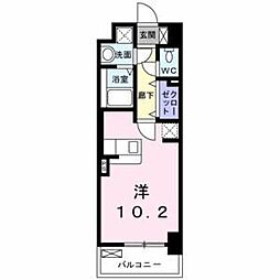 セイント野並 ワンルームの間取図画像