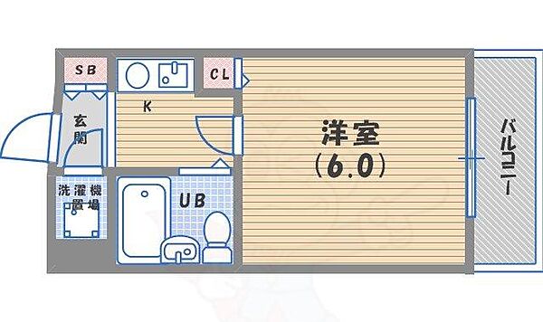 サンパレス甲子園（上鳴尾町） ｜兵庫県西宮市上鳴尾町(賃貸マンション1K・3階・18.00㎡)の写真 その2